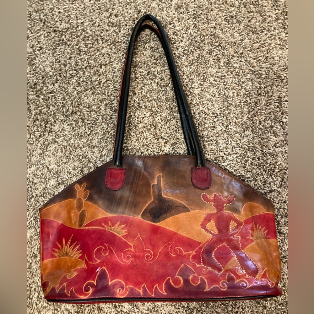 Vintage leather purse from India, (never used)